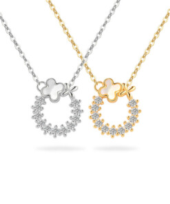 Shell Leaf Round shaped Necklace