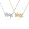 Double Flowers Necklace