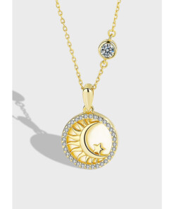 Gold Moon Neclklace