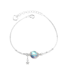 Silver In Spece Anklet