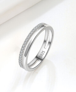 Silver simple ring
