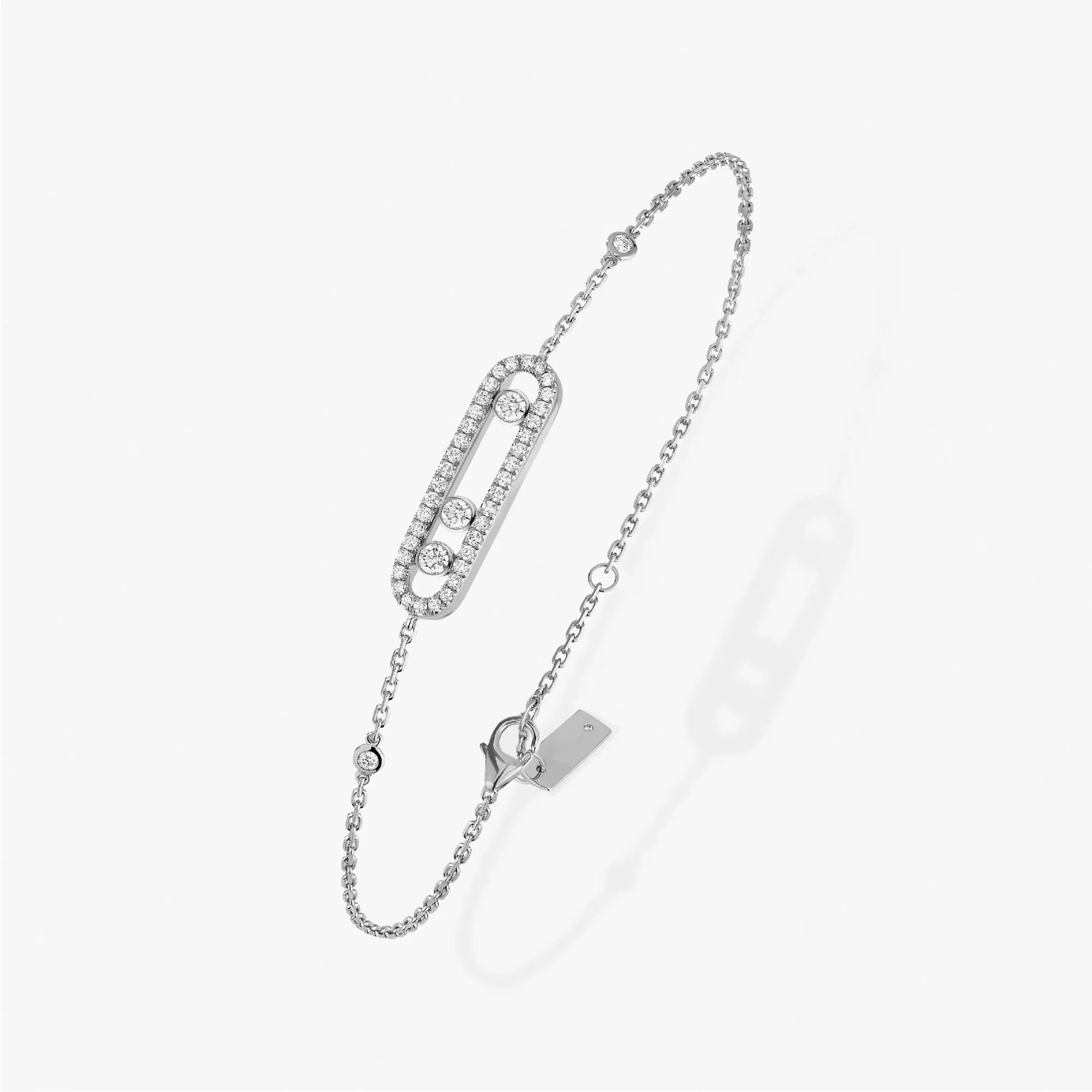 Three Sliding Diamonds Bracelet