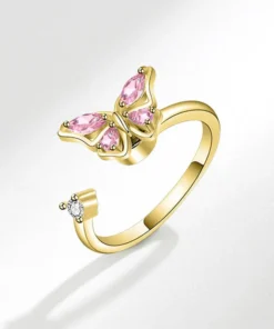 Sterling silver Blue Butterfly ring