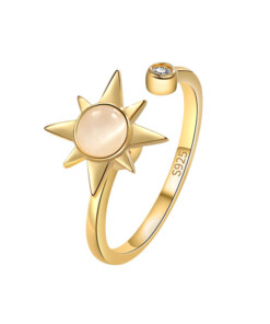 Serling silver Sun ring