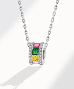 Gold Flower colours Necklace