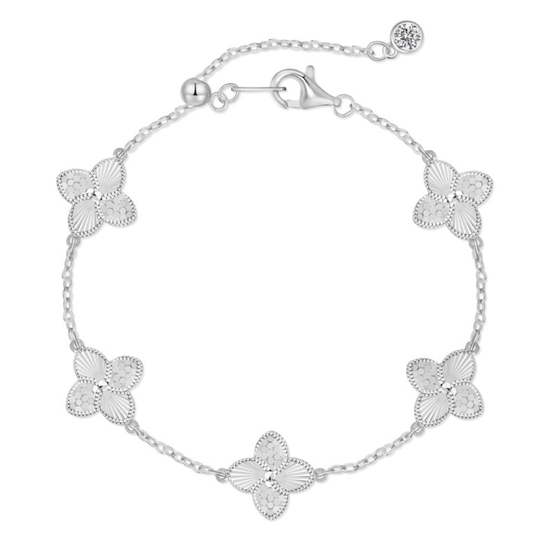 Sharp Silver Flowers - Seagull Luxe